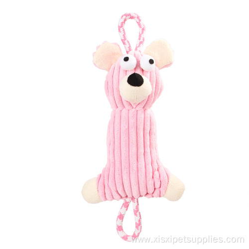 New Pet durable squeaky plush dog chew toys